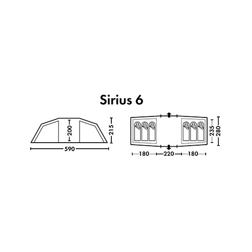 Палатка FHM Sirius 6 (полуавтомат)