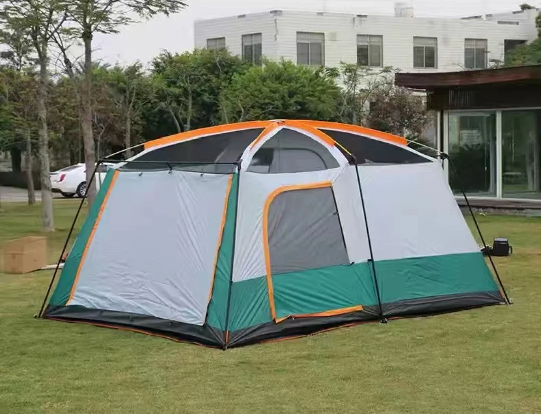 Палатка шатер с тамбуром Coolwalk CW 096, 320х210х185 см. (зеленый)