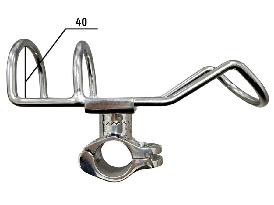 Держатель удилища на леер Ø25 мм, 171х40 мм