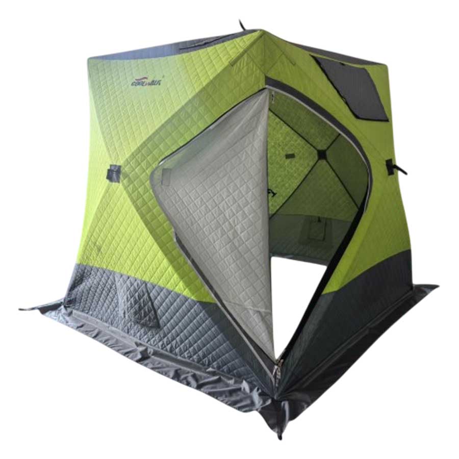 Палатка для зимней рыбалки КУБ трехслойная 2.1х2.1х1.9 м