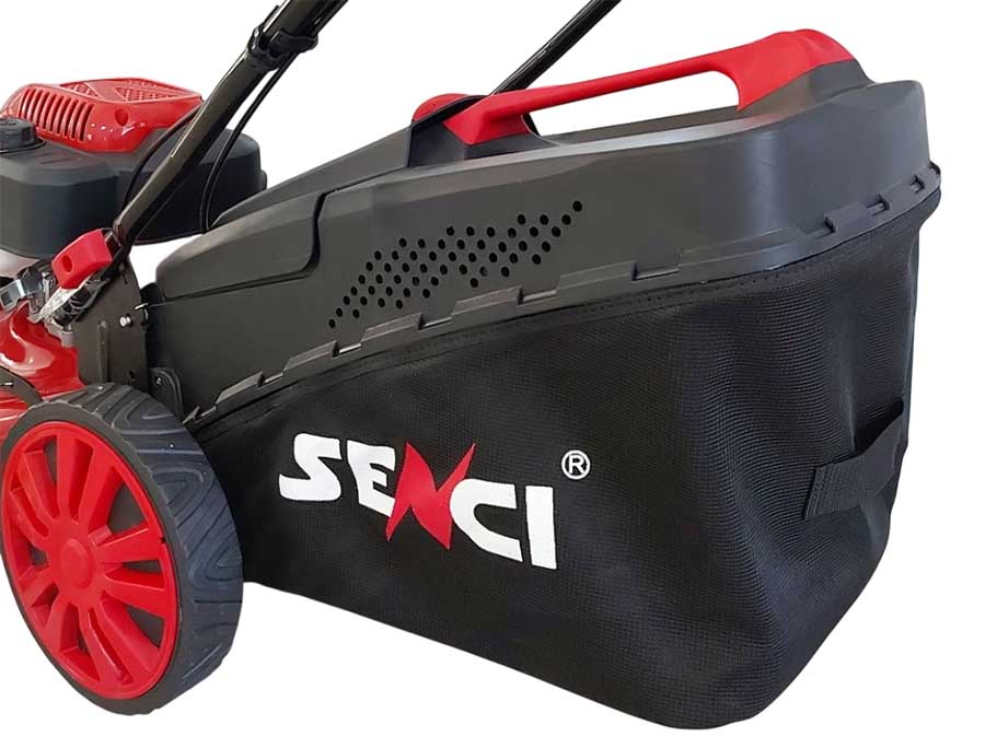 Газонокосилка бензиновая самоходная Senci LMA20S04, 3.5 кВт, ширина скашивания 51 см, травосборник 65 л
