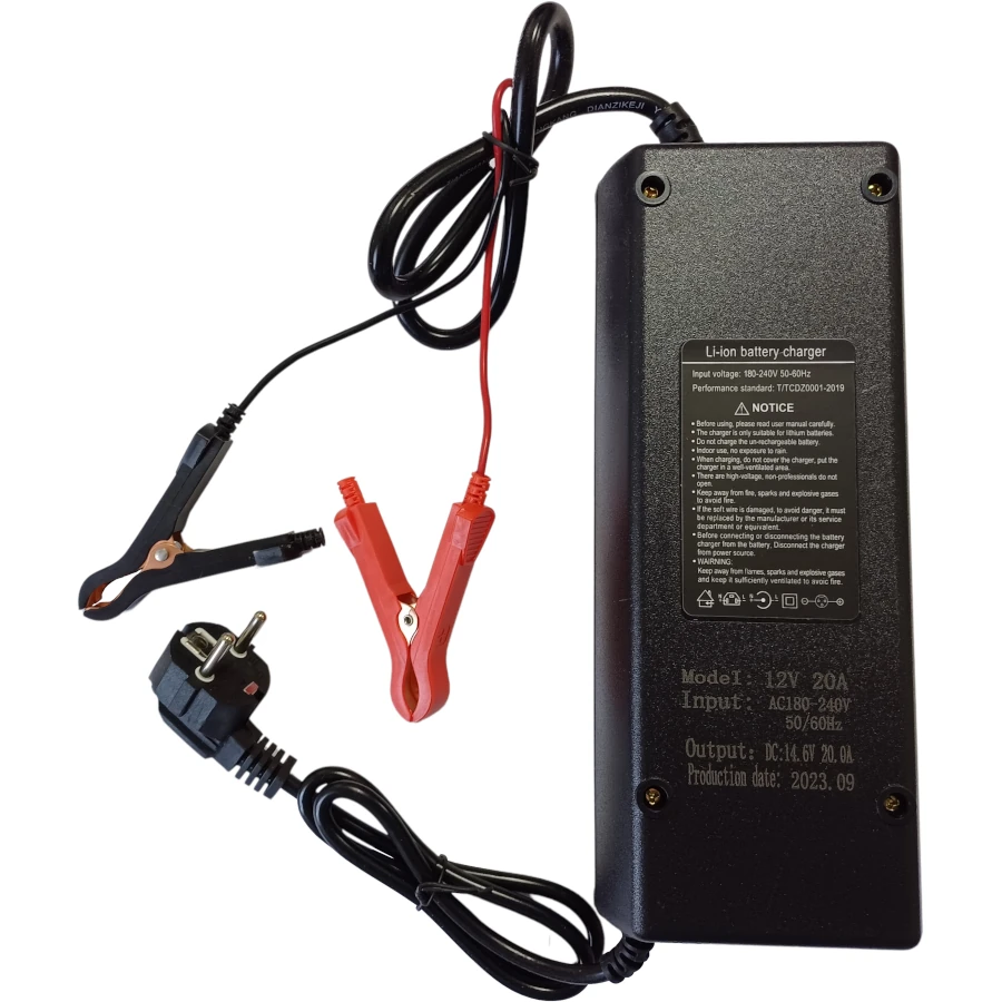 Зарядное устройство для АКБ LiFePO4, 12В, 20А