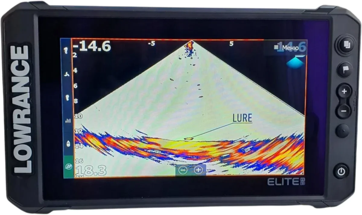 Эхолот Лоуранс Elite FS 9 с датчиком Active Imaging 3-in-1 (прошивка 26.1) + выносная антенна FixPoint 360