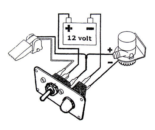 Панель управления водооткачивающей помпой auto-off-manual (влагозащищенный тумблер)