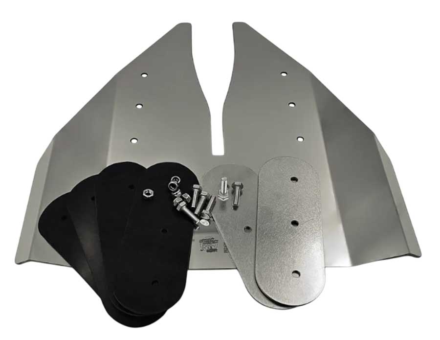 Гидрокрыло с крепежом для ПЛМ Suzuki 9,9/20 л.с., нержавеющая сталь (2 мм)