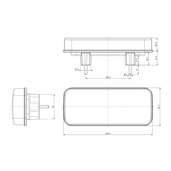 Фонарь многофункциональный задний 1315 L/P W187/4