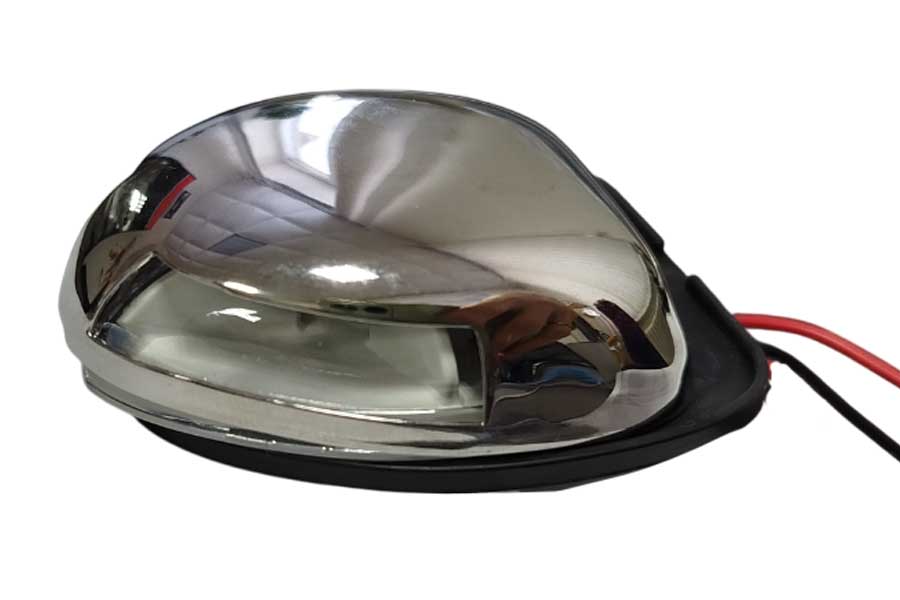 Огонь комбинированный светодиодный, 10-30В, IP66, зелёный/красный, нерж. сталь