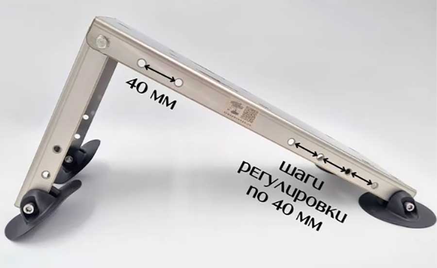 Платформа для крепления на лодку якорной лебедки, нержавеющая сталь