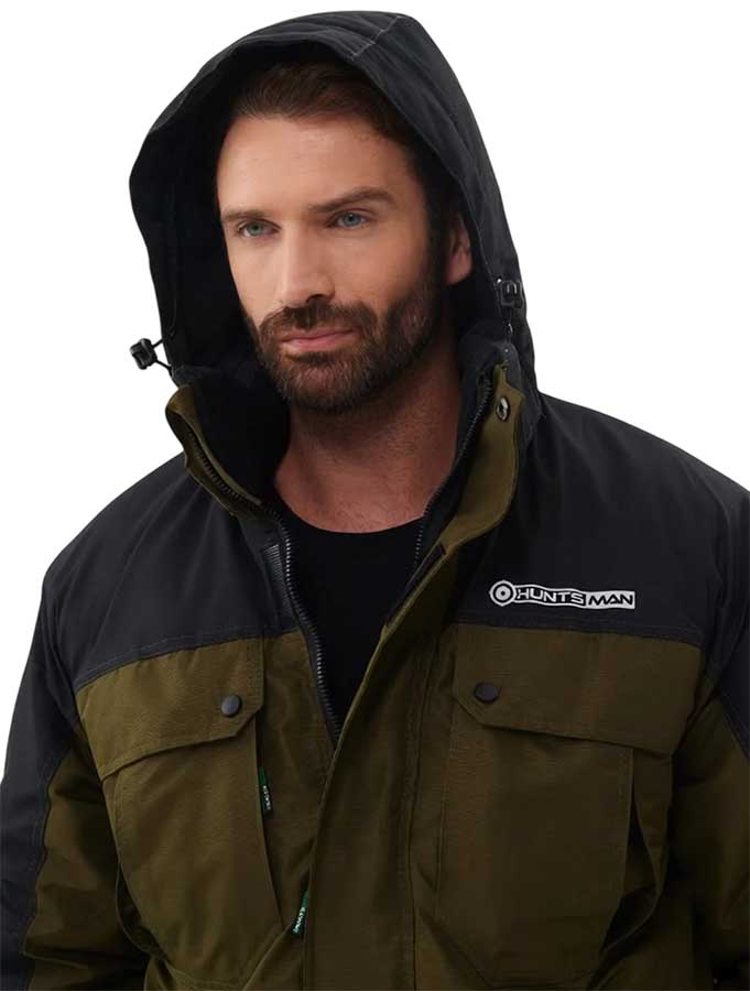 Костюм зимний Хантсмен Канада -35°С, хаки/черный (ткань Оксланд)