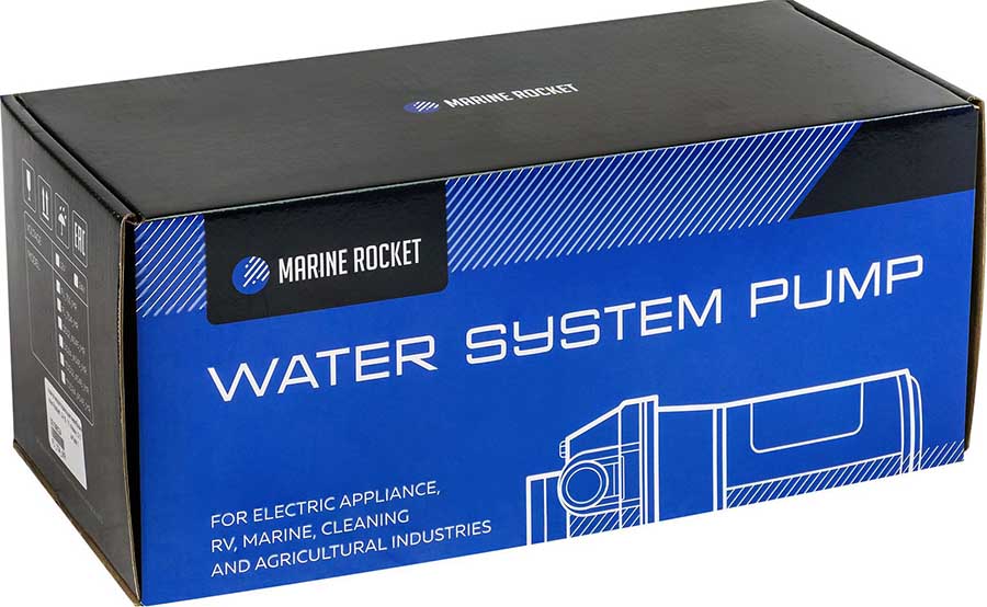 Помпа мембранная водоподающая Marine Rocket 11 л/мин, 24В