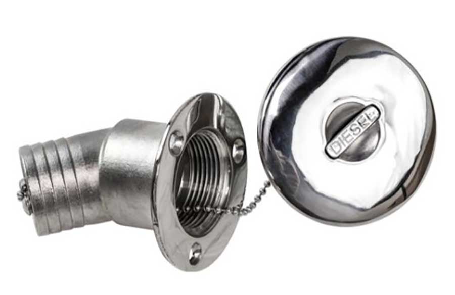 Горловина заливная угловая для дизтоплива Marine Rocket, Ø38 мм