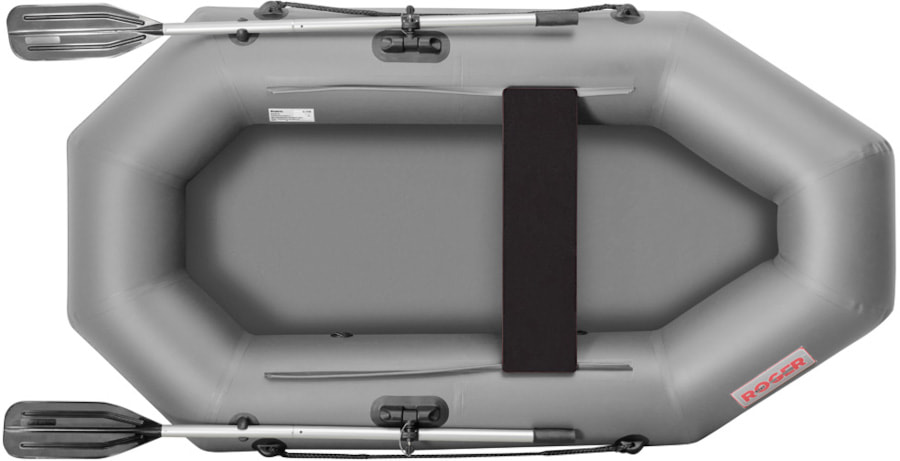 Надувная лодка ПВХ Роджер Классик 2250, серый