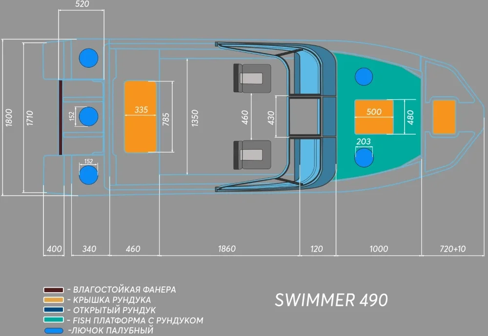 Лодка ПНД Swimmer 490