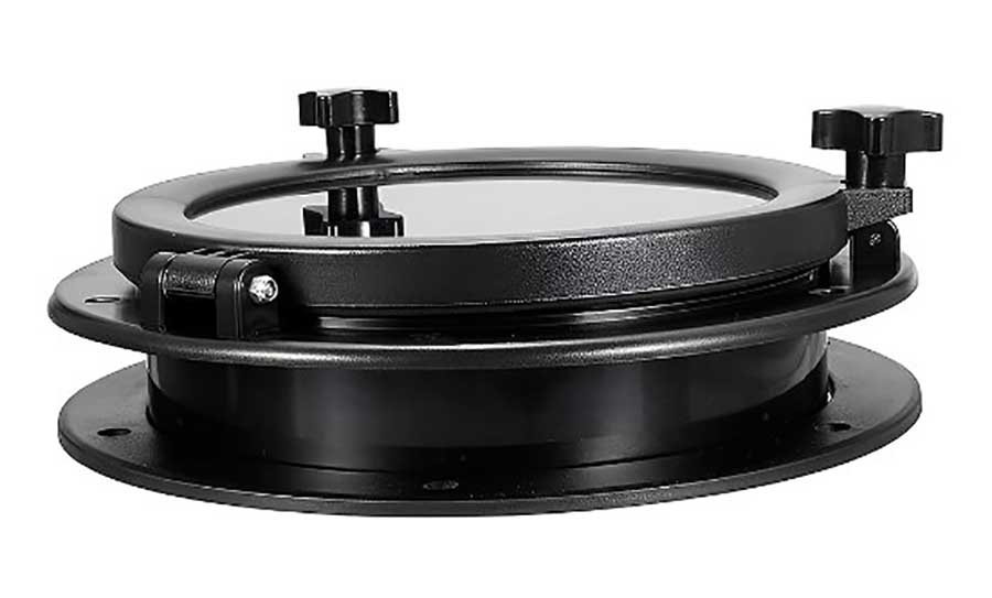 Иллюминатор круглый, Ø 210 мм, черный