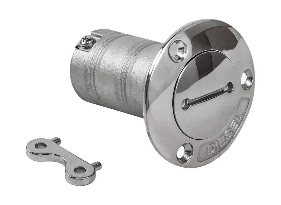 Горловина заливная для дизтоплива Marine Rocket с ключом, Ø38 мм