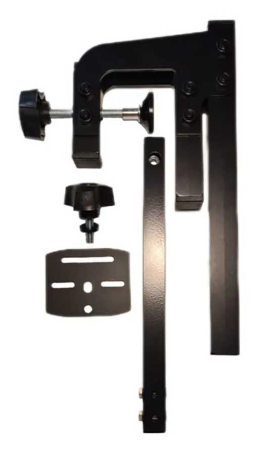 Держатель датчика эхолота со струбциной для лодок с НДНД, алюминий