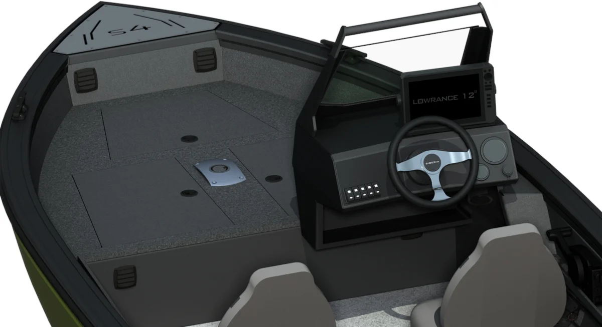 Лодка алюминиевая Siberia S4 2025 одноконсольная