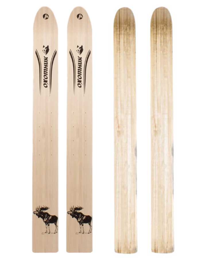 Лыжи охотничьи Охотник деревянные 145х15 см (Маяк)