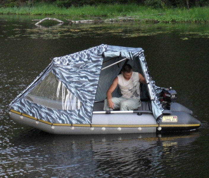 Тент-палатка для лодки Касатка 385