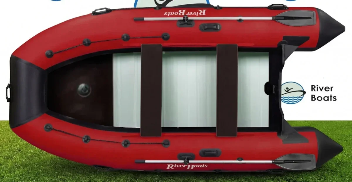 Надувная лодка ПВХ RiverBoats RB 390 (баллон 53, алюминиевое дно)