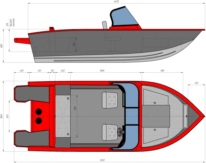 Катер ТРИЕРА 460 Боурайдер