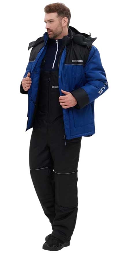 Костюм зимний Хантсмен Полюс -40°С, синий/черный