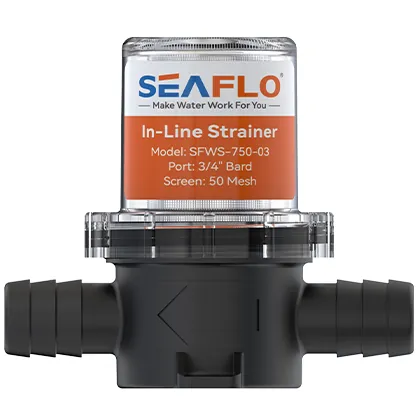 Фильтр грубой очистки SeaFlo 19 мм. (3/4"), черный корпус