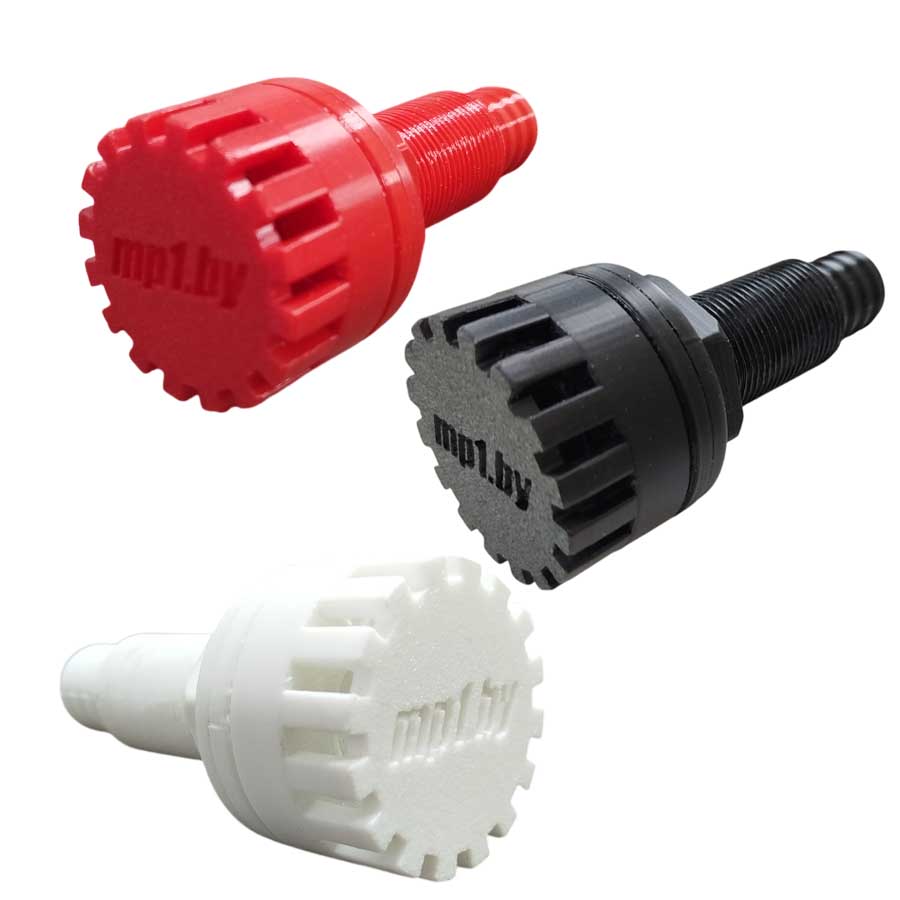 Штуцер забортной воды с фильтром, под шланг Ø19 мм, пластик