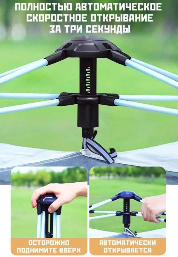 Палатка автоматическая 4-х местная CW 5241, 240х240х185 см