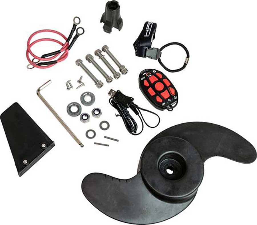 Троллинговый электромотор Haswing Cayman B 80 lbs 24V GPS с электроякорем, штанга 250 см