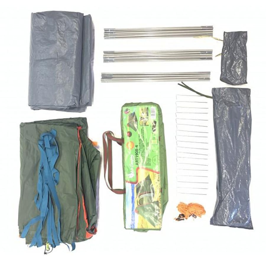 Палатка 4-х местная кемпинговая CW 1908-4, 450х260х170 см.