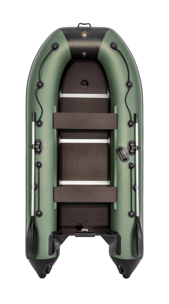 Надувная лодка Ривьера Компакт 3200 СК "Касатка" зеленый/черный