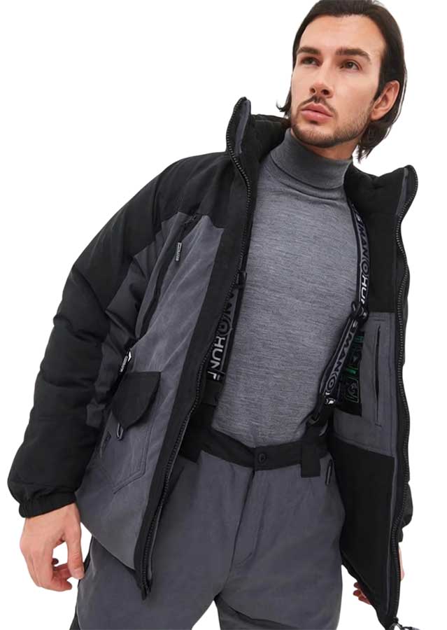 Костюм зимний Хантсмен Горка-Люкс -25°С серый (ткань Исландия)