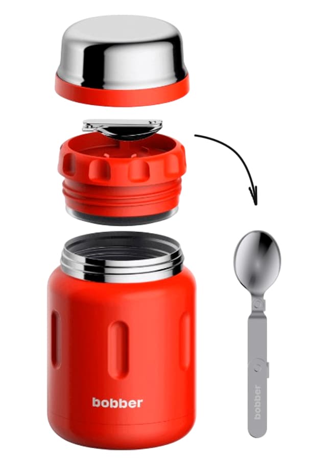 Термос для еды Jerrycan-700 Cayenne Red с широким горлом, 0.7 л