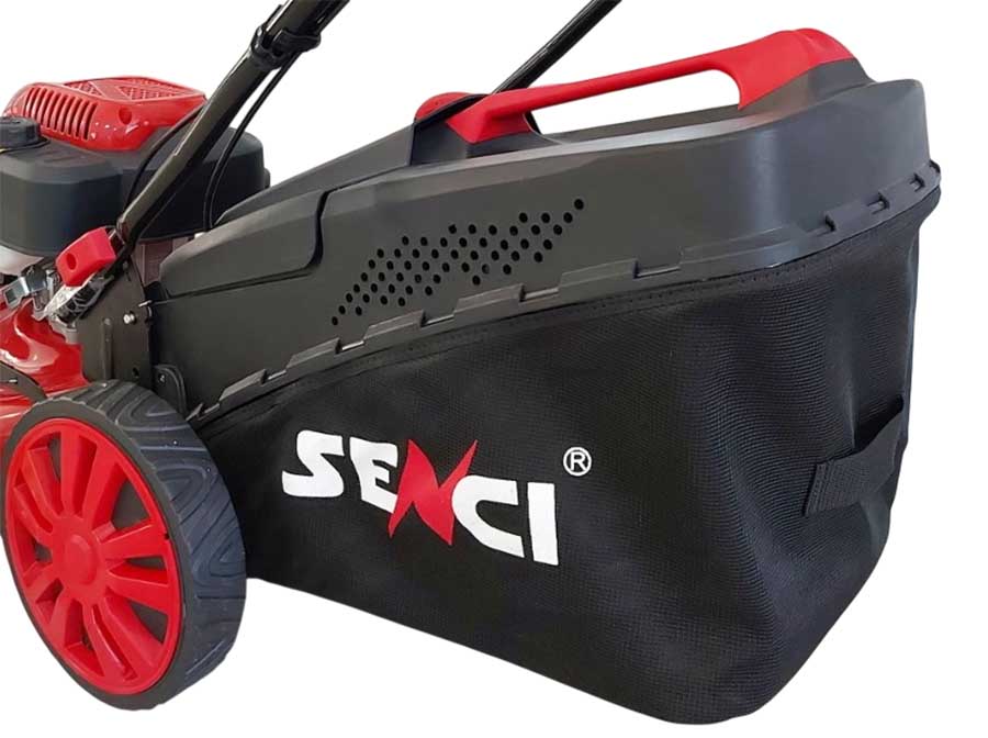 Газонокосилка бензиновая самоходная Senci LMA22S04, 3.5 кВт, ширина скашивания 55 см, травосборник 65 л
