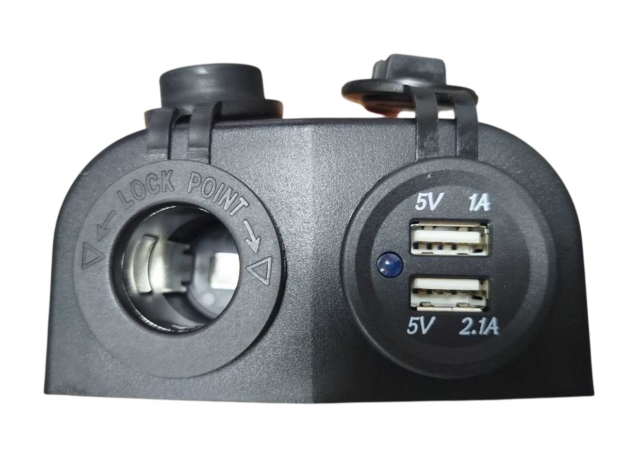 Панель с USB-разъемом 5В 2.1А и прикуривателем