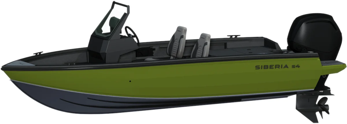 Лодка алюминиевая Siberia S4 2025 одноконсольная