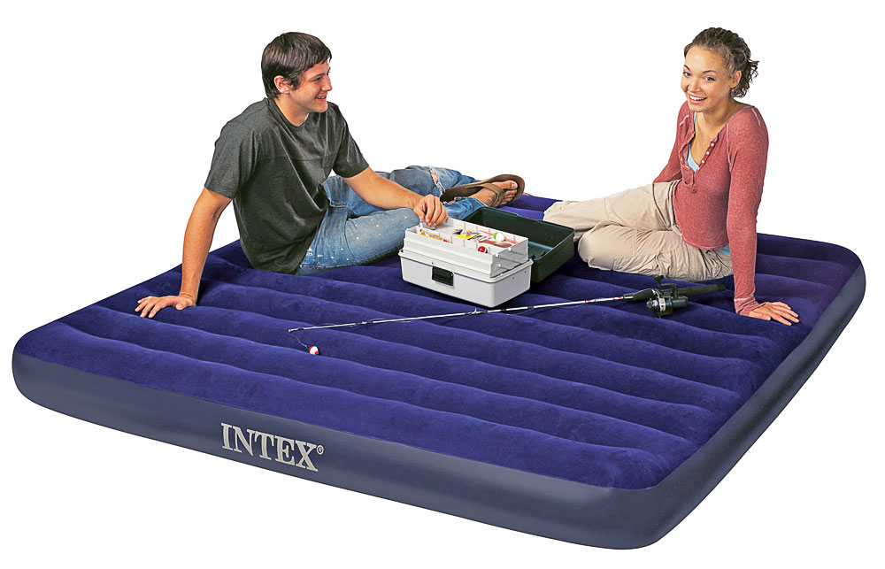 Надувной матрас-кровать Intex, 183x203x22 см.