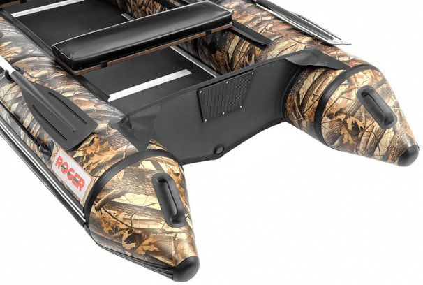 Надувная лодка ПВХ Роджер Хантер Киль 3500 (МАЛОкилевая), лес