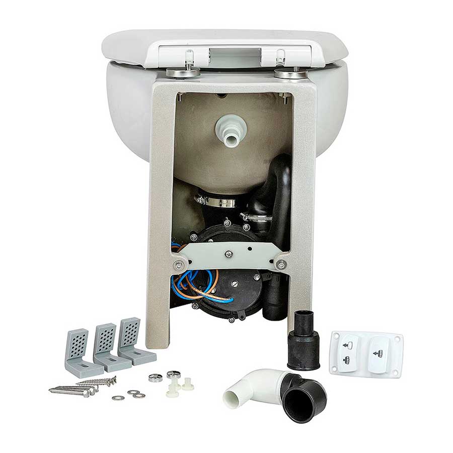 Унитаз с эффектом вакуумного смыва Matromarine Silent Ultra Slim, 12 В