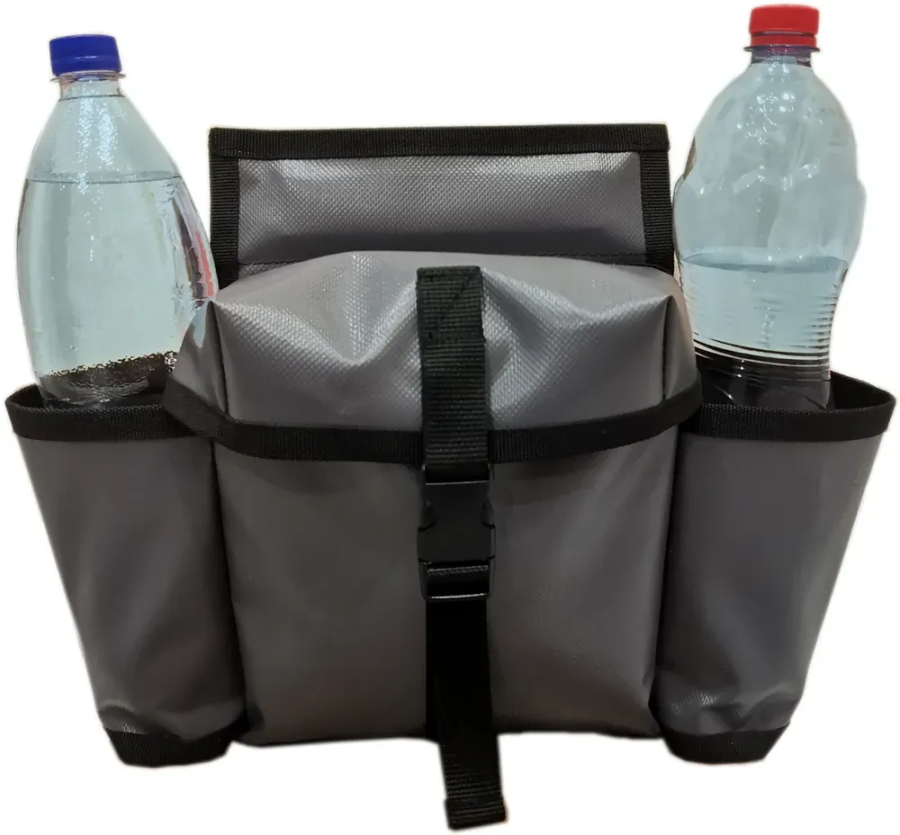 Сумка-органайзер с бутылкодержателем для лодки ПВХ с креплением на ликтрос