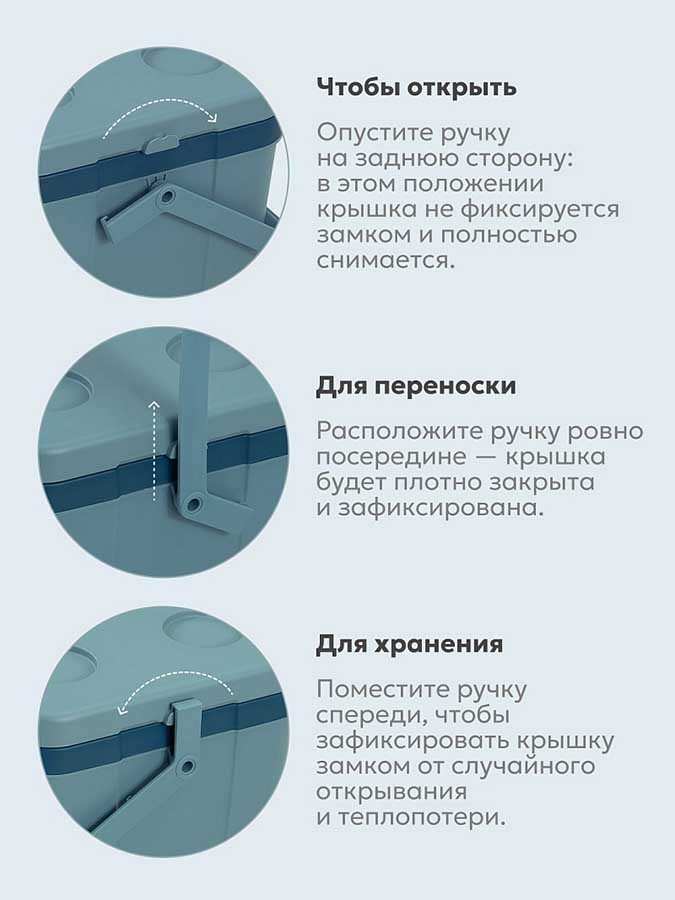 Изотермический контейнер Арктика 2200-26, 26 л, синий