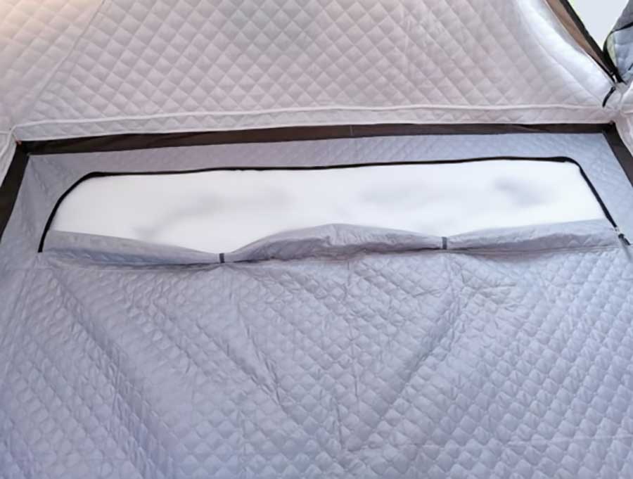 Палатка (баня) 2.4х2.4х2.2, 4-х слойная, для зимней рыбалки МирКемпинг