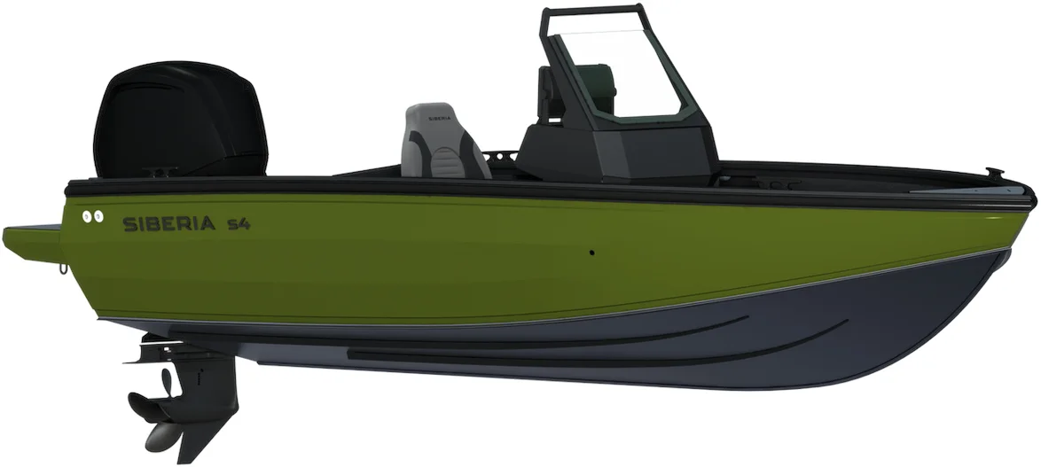 Лодка алюминиевая Siberia S4 2025 одноконсольная