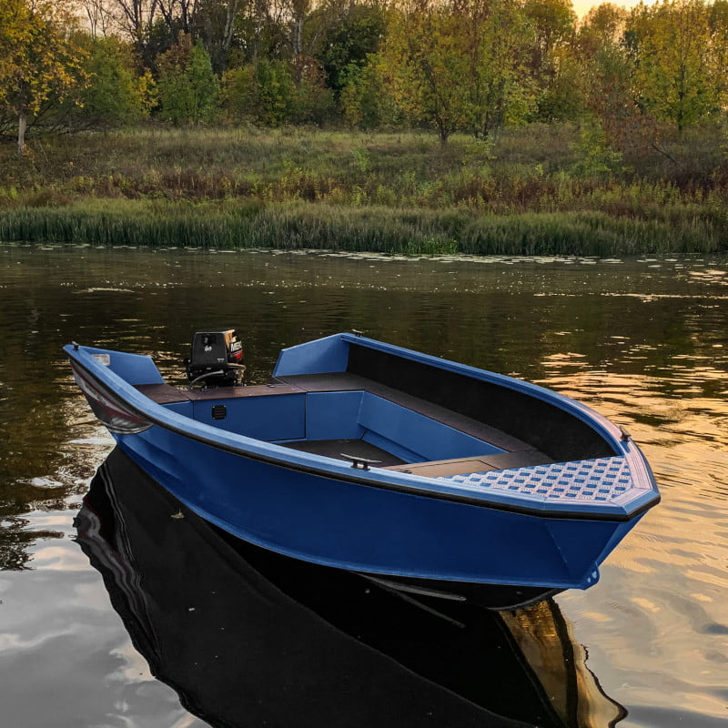 Лодка алюминиевая ВиндБот 4.2 EVO (S транец + доп. опции)