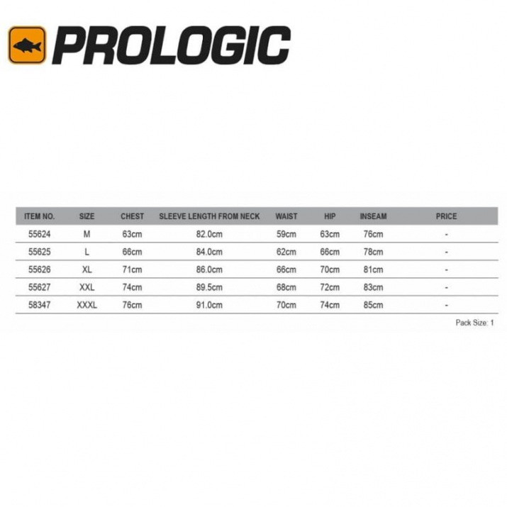 Костюм демисезонный Prologic HighGrade Thermo Suit (L, XL, XXL)