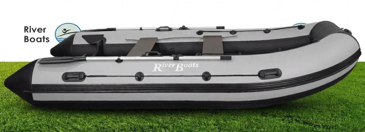 Надувная лодка ПВХ RiverBoats RB 430 (баллон 53, алюминиевое дно)