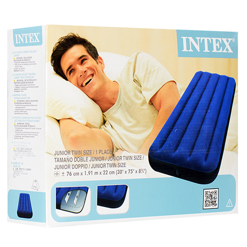 Надувной матрас-кровать Intex, 99x191x22 см.