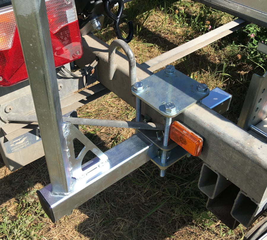 Направляющие для прицепа с чехлами (70х162 см, усиленные, на раму 60 мм)