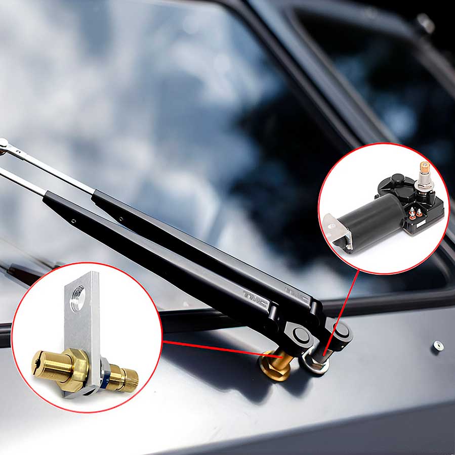 Дополнительная ось для пантографного поводка стеклоочистителя (фальшвал) 